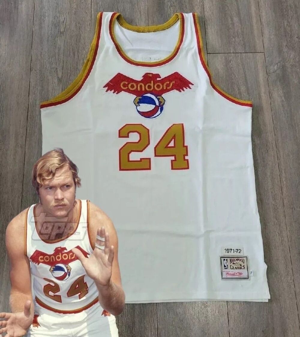 AUTHENTIC VINTAGE 1971 CONDORS MIKE LEWIS ABA JERSEY MITCHELL NESS 54 2XL MILLS